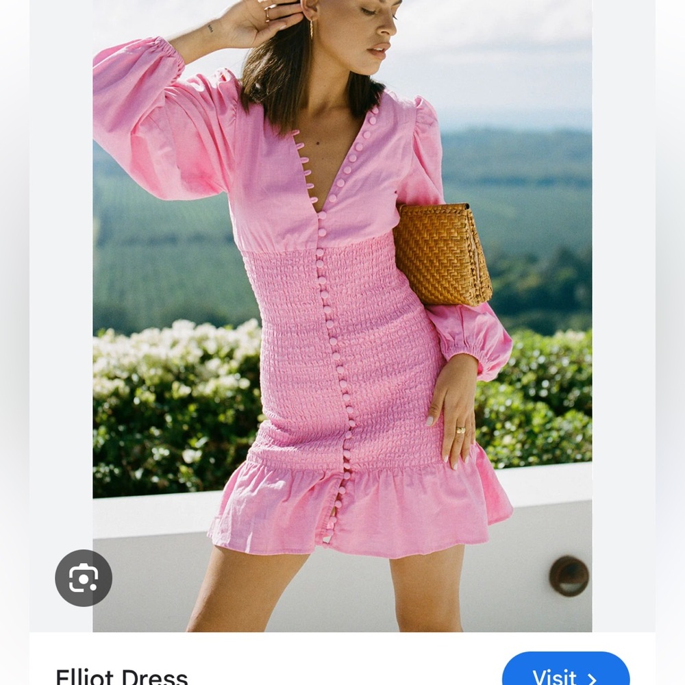 Sabo Skirt Elliot Pink Button-Down Dress